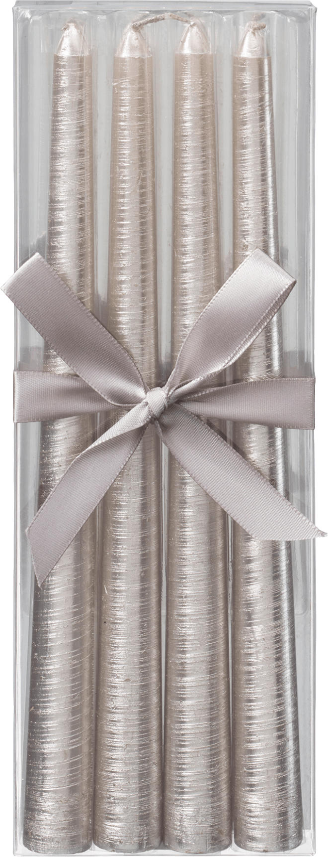 Dekorieren & Einrichten Spitzkerze, Struktur, metallic silber