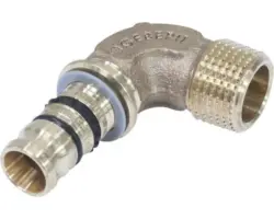 Übergangswinkel Geberit Mepla 90° 20mm x 1/2" AG