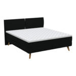 Pfister Letto Boxspring ISLAND-SPRING MOD., similpelle, campos nero , 180x200 cm