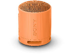 Sony SRS-XB100 - kabelloser, tragbarer Bluetooth-Lautsprecher, robust, wasserfest und staubdicht gemäß IP67, 16 Stunden Akkuleistung, Eco, Orange; Bluetooth Lautsprecher