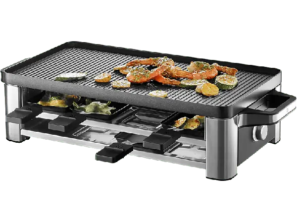 WMF LONO Raclette (in Silber, für 8 Personen, 1500 Watt)