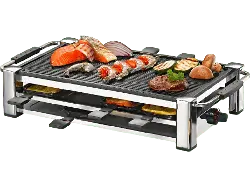 Rommelsbacher RC1500 Fashion Raclette (in Chrom, für 8 Personen, 1500 Watt)