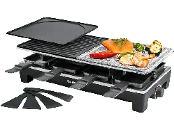 Rommelsbacher RCS 1350 Raclette (in Schwarz/Edelstahl, für , Watt)