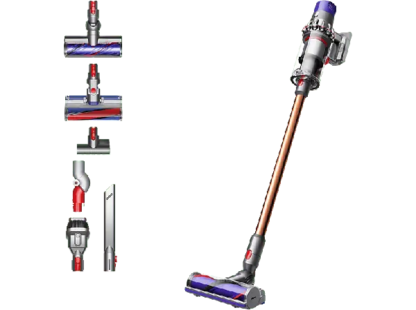 Dyson V10 Absolute Akku Staubsauger (0,76 l, Akkulaufzeit: 60 min, Nickel/Kupfer)