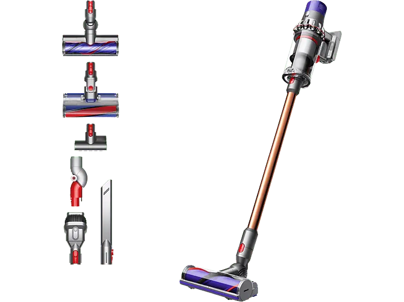 Dyson V10 Absolute Akku Staubsauger (0,76 l, Akkulaufzeit: 60 min, Nickel/Kupfer)