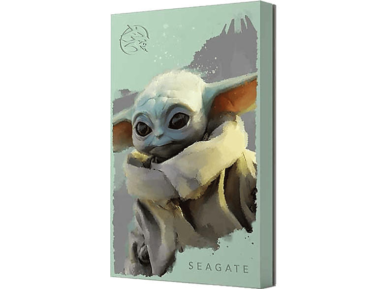 Seagate 2TB FireCuda Gaming Festplatte Grogu Special Edition, HDD, 2.5 Zoll, Extern, USB 3.2 Gen 1, Grün