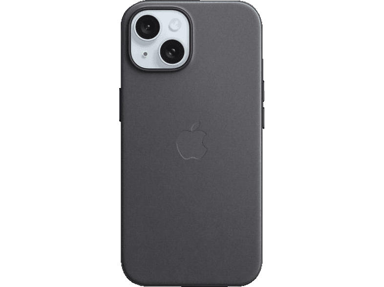 Apple Feingewebe Case mit MagSafe Backcover, für Apple iPhone 15, Black; Schutzhülle