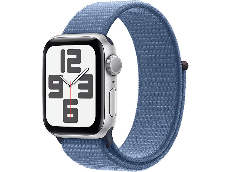 Apple Watch SE 2023 GPS 40mm Aluminiumgehäuse, Sportarmband, S/M, Winter Blue; Smartwatch