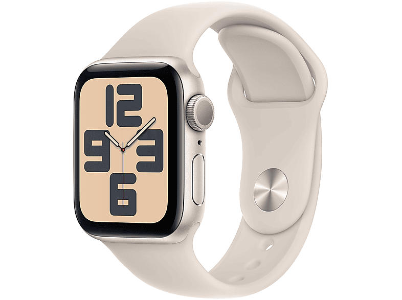 Apple Watch SE 2023 GPS 40mm Aluminiumgehäuse, Sportarmband S/M, Polarstern; Smartwatch
