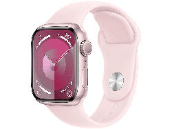 Apple Watch Series 9 GPS 41mm Aluminiumgehäuse, Sportarmband M/L, Rosé; Smartwatch