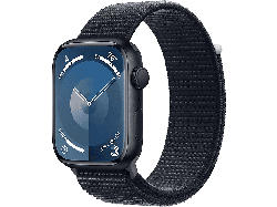 Apple Watch Series 9 GPS 45mm Aluminiumgehäuse, Sport Loop, Mitternacht; Smartwatch