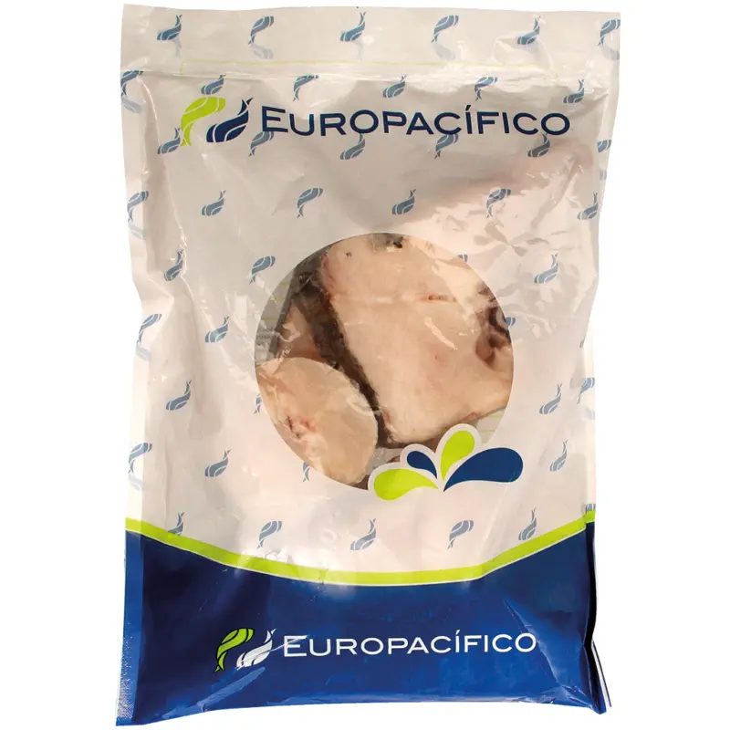 Pazifischer Seehecht mit Haut, PBI, roh, glasiert, tiefgefroren