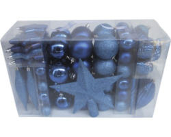 Christbaumkugeln aus Kunststoff Lafiora mix blau 104 Stk.