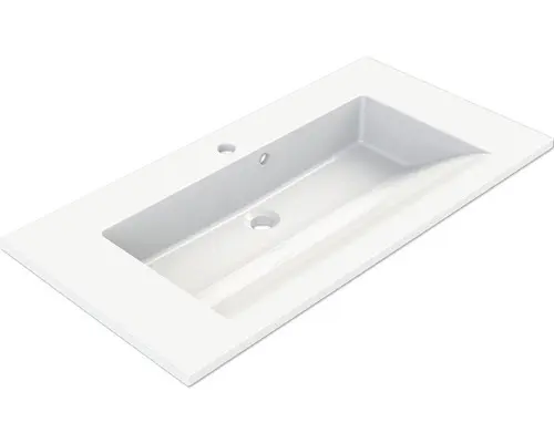 Möbelwaschbecken Allibert Slide 80,2x46,2 cm weiß glänzend mit Beschichtung