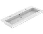 Hornbach Doppelwaschbecken Allibert Dyson AL367575 120,5x46,2 cm weiß glänzend