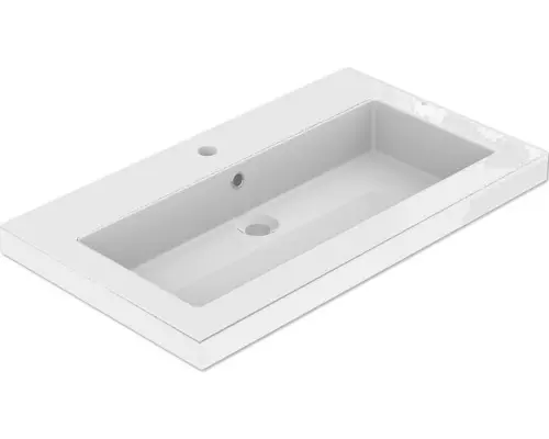 Möbelwaschbecken Allibert Dyson 80,5x46,2 cm weiß glänzend