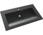 Hornbach Möbelwaschbecken Allibert Slide Solid 80,2x46,2 cm granitschwarz