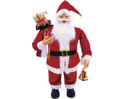 Dekofigur Lafiora Weihnachtsmann H 80 cm rot