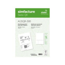 SIMPLEX Simfacture Swiss QR FSC, 500 feuilles (100g)