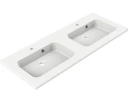 Möbelwaschbecken Allibert Style 120,5x46,5 cm weiß glänzend mit Beschichtung