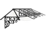 Hornbach PALRAM-Canopia Vordach Lily XL 370x88x70 cm Aluminium schwarz Bedachung Polycarbonat klar