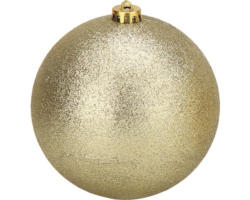Christbaumkugel aus Kunststoff Lafiora XXL Ø 15 cm gold giltter