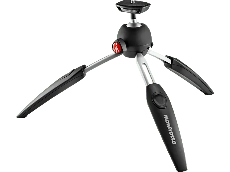 Manfrotto Mini Stativ PIXI evo mit 2 Seg., schwarz, leicht u. kompakt