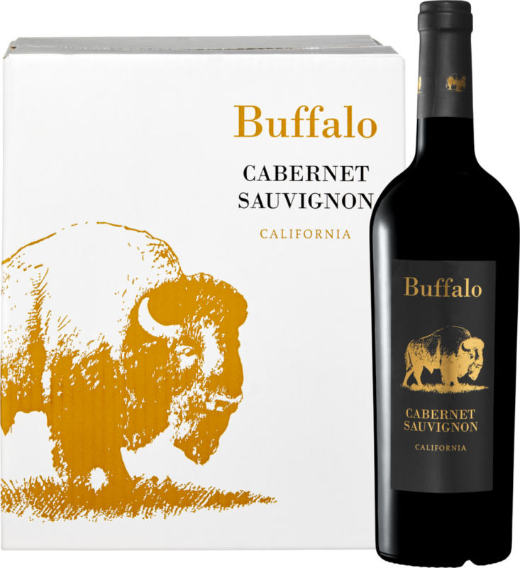 Buffalo Cabernet Sauvignon, USA, Kalifornien, 2021, 6 x 75 cl