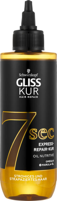 Cura dei capelli express Oil Nutritive 7 sec Gliss Kur Hair Repair Schwarzkopf, 200 ml