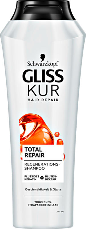 Schwarzkopf Gliss Kur Hair Repair Shampoo Total Repair, 250 ml