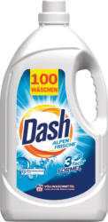 Lessive liquide Fraîcheur alpine Dash, 100 lessives, 5 litres
