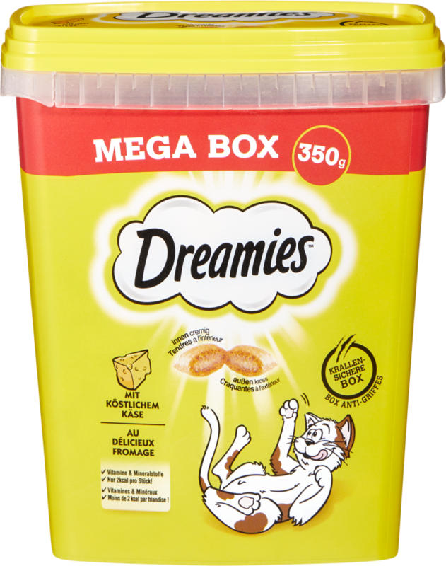 Snack per gatti con formaggio Dreamies, 350 g