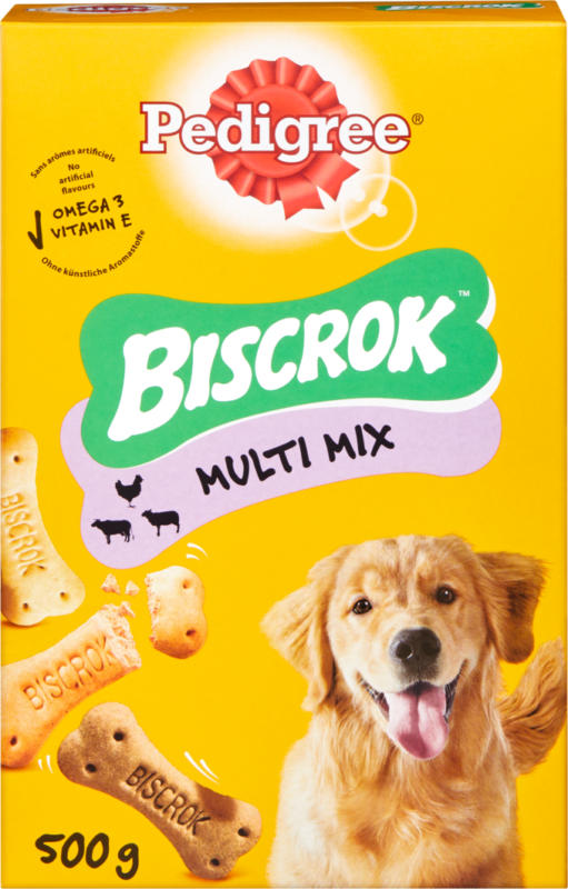 Snack pour chiens Multi Biscrok Pedigree , 500 g
