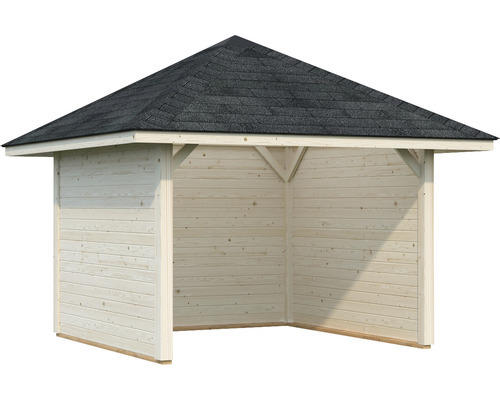 Pavillon Palmako Bianca 8,3 m² Set 2 300 x 300 cm natur