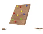 Hornbach Kletterwand Palmako 102 x 11 cm Holz braun bestehend aus Klettersteine, Holzrampe