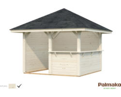 Pavillon Palmako Bianca 8,3 m² Set 3 300 x 300 cm natur