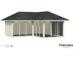 Hornbach Gartenhaus Palmako Bianca 24,9 m² Set 4 588 x 588 cm natur