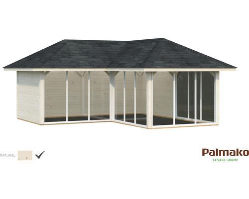 Gartenhaus Palmako Bianca 24,9 m² Set 4 588 x 588 cm natur