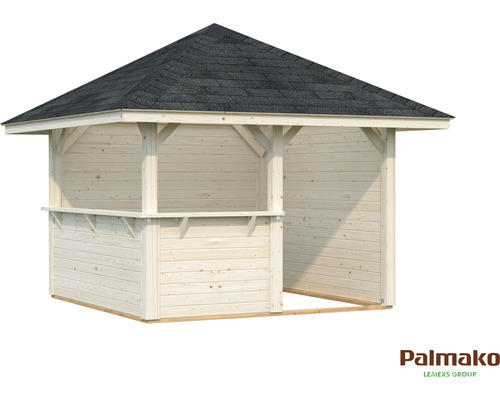 Pavillon Palmako Bianca 8,3 m² Set 3 300 x 300 cm tauchgrundiert