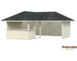 Hornbach Pavillon Palmako Bianca 24,9 m² Set 2 588 x 588 cm natur