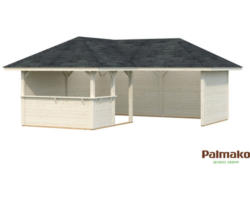 Pavillon Palmako Bianca 24,9 m² Set 2 588 x 588 cm natur