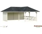 Hornbach Pavillon Palmako Bianca 24,9 m² Set 1 588 x 588 cm natur