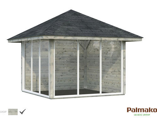 Gartenhaus Palmako Bianca 8,3 m² Set 4 300 x 300 cm grau tauchgrundiert