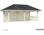 Hornbach Pavillon Palmako Bianca 16,6 m² Set 2 588 x 300 cm tauchgrundiert