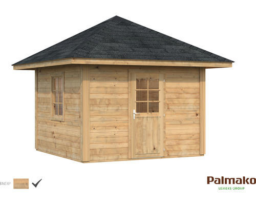 Gartenhaus Palmako Bianca 8,3 m² Set 6 300 x 300 cm braun tauchgrundiert