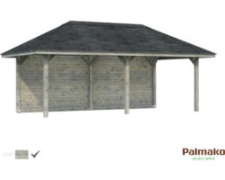 Pavillon Palmako Bianca 16,6 m² Set 1 588 x 300 cm grau tauchgrundiert