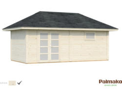 Gartenhaus Palmako Bianca 16,6 m² Set 10 588 x 300 cm natur