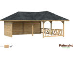 Hornbach Pavillon Palmako Bianca 24,9 m² Set 1 588 x 588 cm braun tauchgrundiert