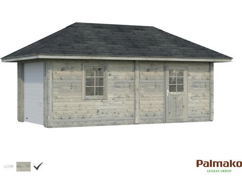 Garage Palmako Bianca 16,6 m² Set 12 300 x 588 cm grau tauchgrundiert