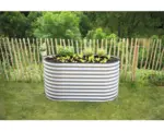 Hornbach Hochbeet klassisch WESTMANN oval 160 x 80 x 82 cm silber
